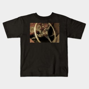 1938 Ford V8 Art Deco Wheel 5 Kids T-Shirt